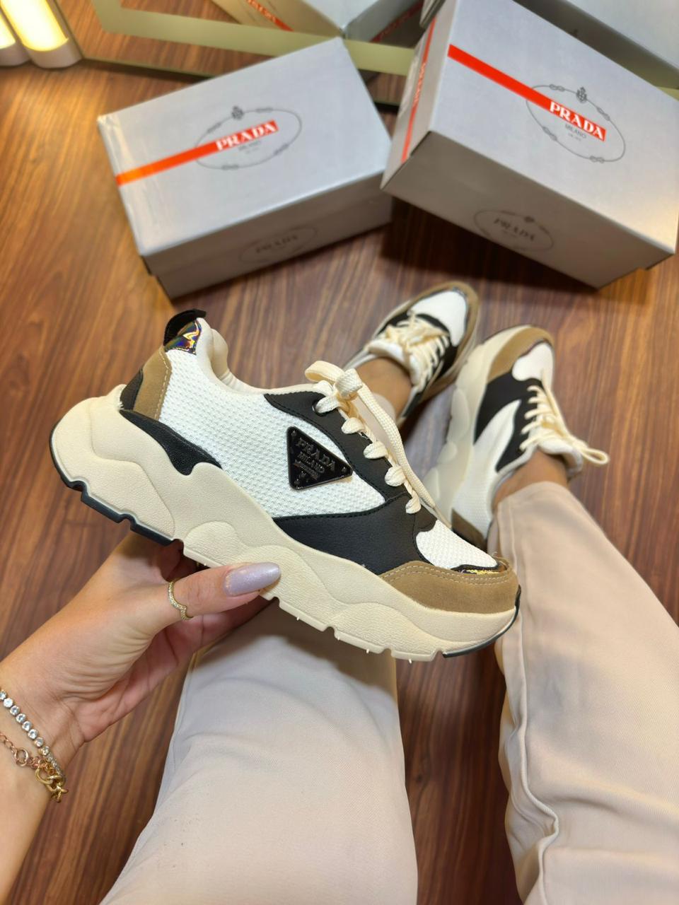 Tênis Prada Feminino Milano Luxo