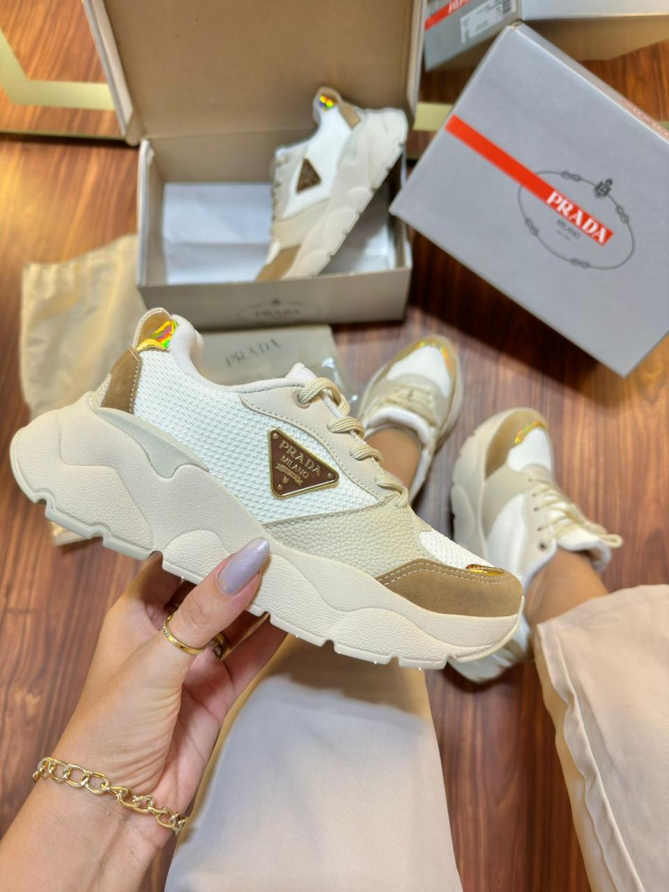 Tênis Prada Feminino Milano Luxo
