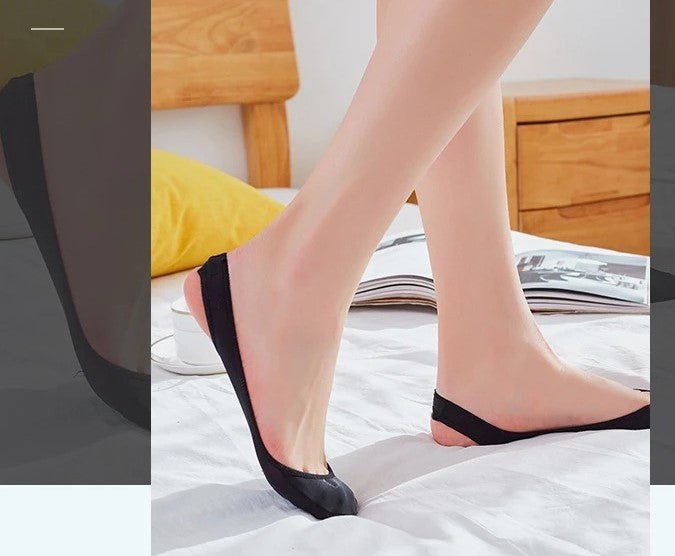Meias De Seda Antiderrapante Silicone - Visage