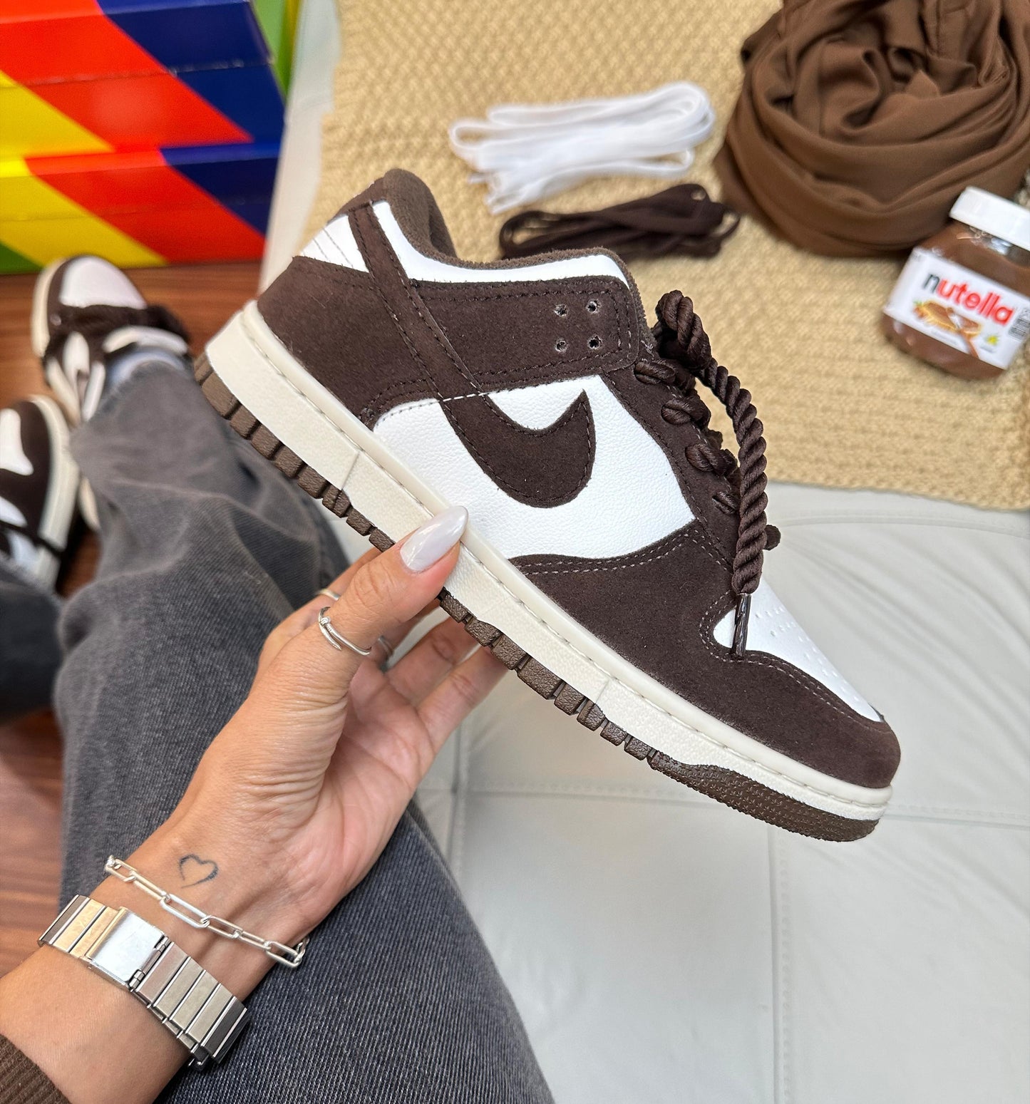 Tênis Nike Dunk Low Cacau