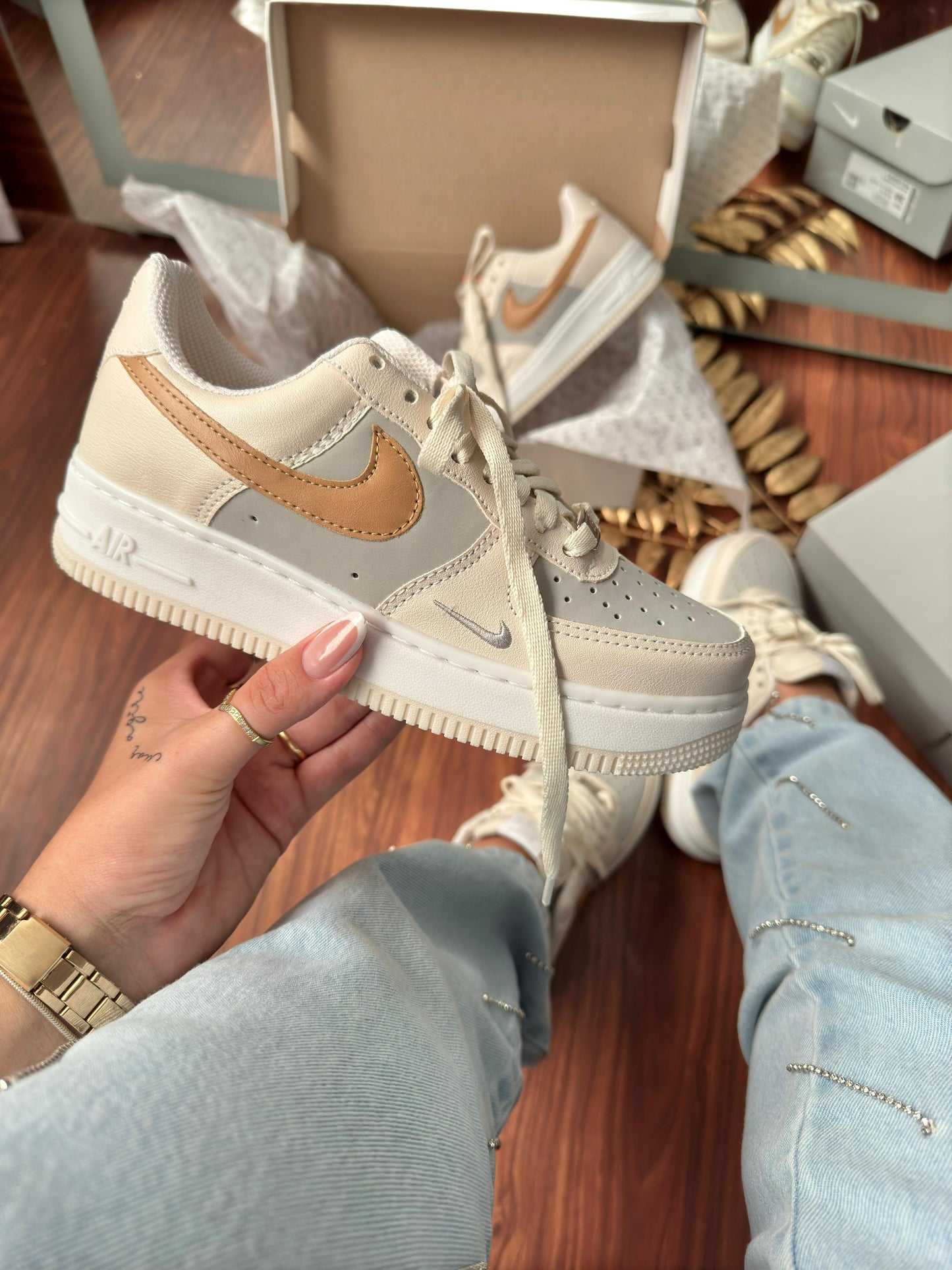 Tênis Nike Air Force  Feminino Off White