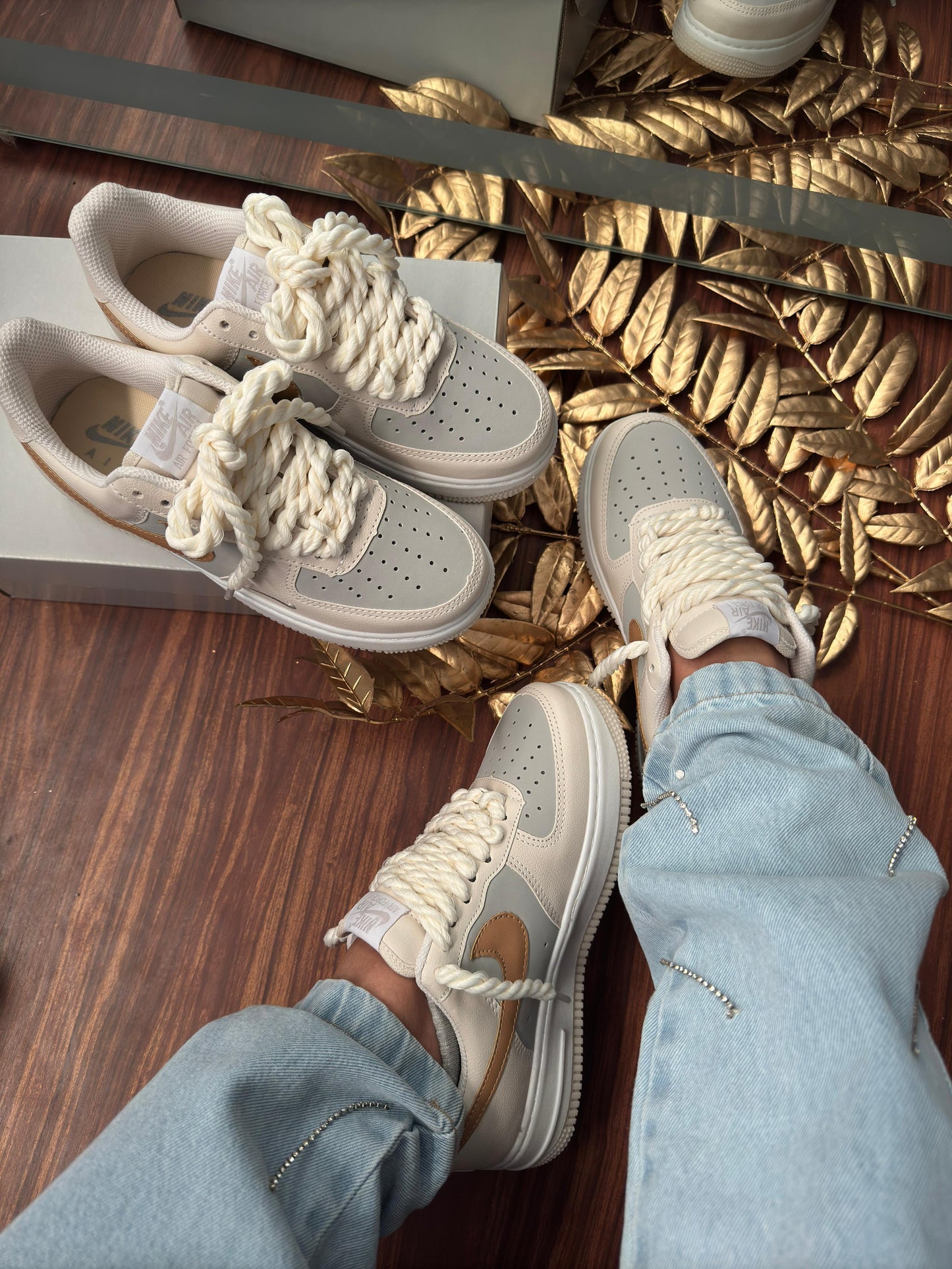 Tênis Nike Air Force  Feminino Off White