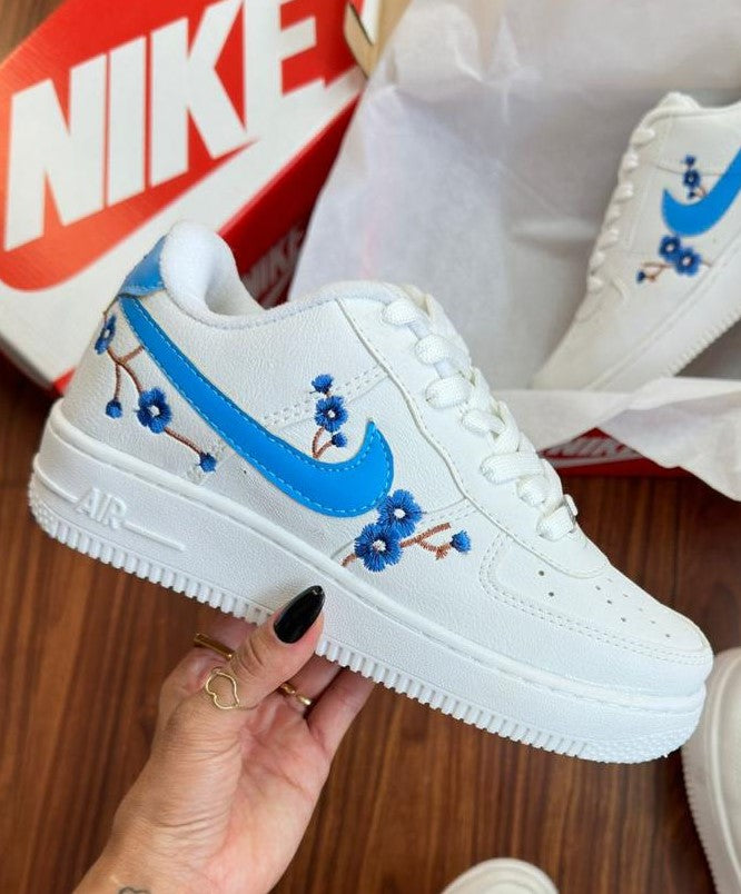 Tênis Nike Air Floral Feminino Azul